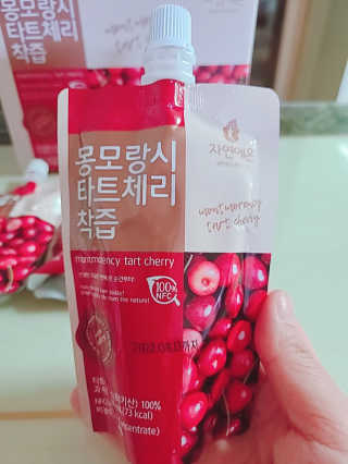 자연에온 몽모랑시 타트체리 착즙 100mL 10개입 2BOX — 5점을 준 리뷰어가 2020년 10월 올린 사용 사진