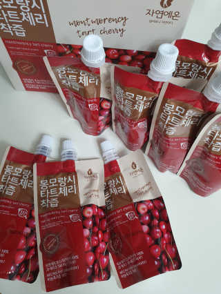 자연에온 몽모랑시 타트체리 착즙 100mL 10개입 2BOX — 5점을 준 리뷰어가 2020년 11월 올린 사용 사진