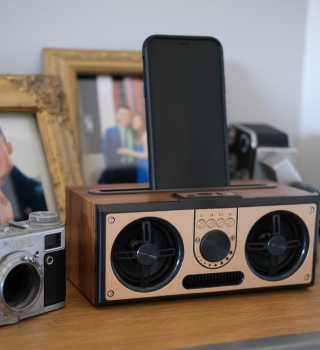 SEVIZ RETRO20W 레트로 블루투스 스피커 — 3.5점을 준 리뷰어가 2020년 7월 올린 사용 사진