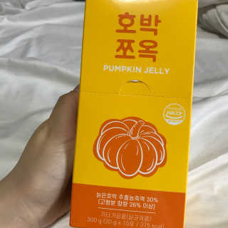 조은약초 국산 늙은 호박즙 호박쪼옥 젤리 20g x 15포 — 4점을 준 리뷰어가 2020년 7월 올린 사용 사진