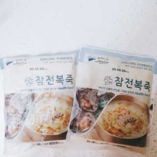 바다는다웰빙이다 완도사랑 전복죽 250g - 2팩 + 전복장조림 2팩 — 5점을 준 리뷰어가 2020년 8월 올린 사용 사진