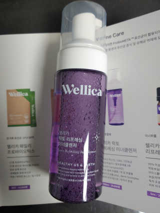 웰리카_V CARE 웰리카 락토 리프레싱 이너클렌저 — 5점을 준 리뷰어가 2020년 12월 올린 사용 사진
