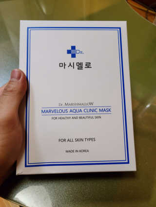 닥터마시멜로 닥터마스멜로 마블러스 아쿠아 클리닉 마스크 — 3.5점을 준 리뷰어가 2020년 10월 올린 사용 사진