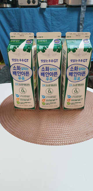 남양유업 맛있는우유GT 소화잘되는 배안아픈우유 3EA — 5점을 준 리뷰어가 2020년 10월 올린 사용 사진