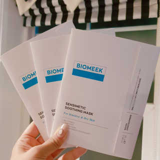 바이오믹 BIOMEEK SENSIMETIC SOOTHING MASK.S — 5점을 준 리뷰어가 2020년 7월 올린 사용 사진