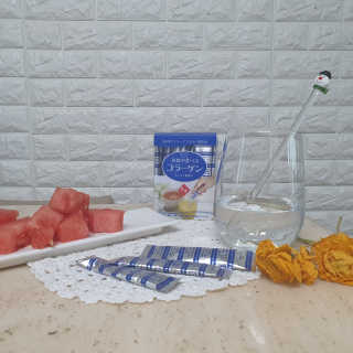 하나마이 100 프로 저분자 피쉬콜라겐 — 5점을 준 리뷰어가 2020년 6월 올린 사용 사진