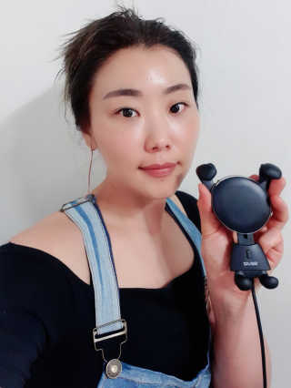 세비즈 차량용 스마트폰 무선충전기 CR1 — 4점을 준 리뷰어가 2020년 5월 올린 사용 사진