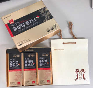 서울약사신협_투데이홍삼정플러스스틱_10g x 30포 — 5점을 준 리뷰어가 2020년 11월 올린 사용 사진