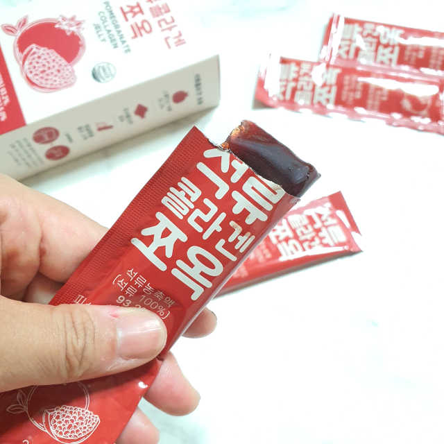 석류콜라겐 석류즙 석류쪼옥 젤리 스틱 15포 x 20g 리뷰 사진