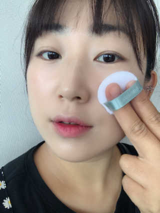 본다움 빠이빠이 세범 파우더 — 5점을 준 리뷰어가 2020년 7월 올린 사용 사진