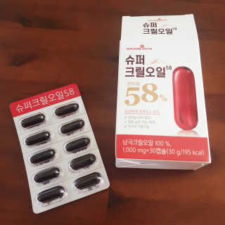 메이준뉴트리 슈퍼 크릴 오일58 1000mg x 30캡슐 — 5점을 준 리뷰어가 2020년 5월 올린 사용 사진