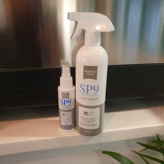 SP9 스프레이형 프리미엄 살균소독제 500ml+100ml — 5점을 준 리뷰어가 2020년 11월 올린 사용 사진