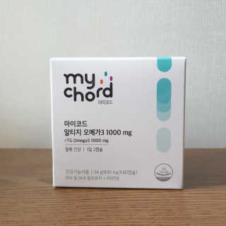 JW중외제약 마이코드 알티지 오메가3 1000 mg — 5점을 준 리뷰어가 2020년 7월 올린 사용 사진