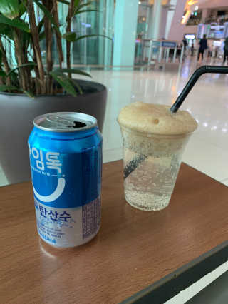 일화 아임톡 탄산수 355mlX24캔 + 보냉팩 증정이벤트 — 5점을 준 리뷰어가 2020년 5월 올린 사용 사진