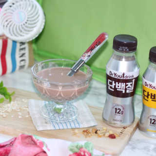 닥터유드링크 단백질 초코맛 and 바나나맛 — 5점을 준 리뷰어가 2020년 8월 올린 사용 사진