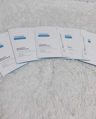 바이오믹 BIOMEEK SENSIMETIC SOOTHING MASK.S — 5점을 준 리뷰어가 2020년 6월 올린 사용 사진
