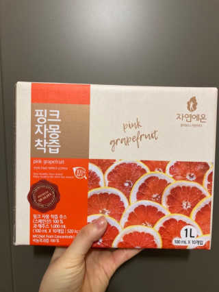 자연에온 핑크 자몽 착즙 100mL 10개입 2BOX — 4.5점을 준 리뷰어가 2020년 11월 올린 사용 사진
