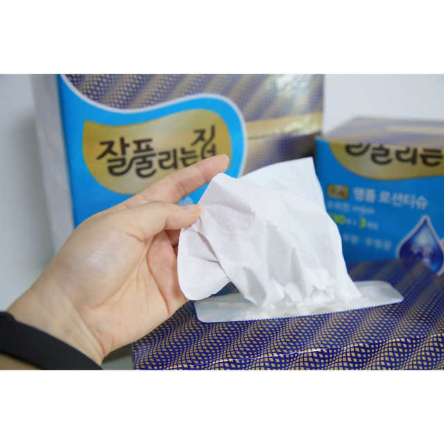 잘풀리는집 부드러운 모이스처 보습 미용 티슈 230매 리뷰 사진