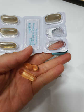 JW중외제약 마이코드 알티지 오메가3 1000 mg — 5점을 준 리뷰어가 2020년 7월 올린 사용 사진