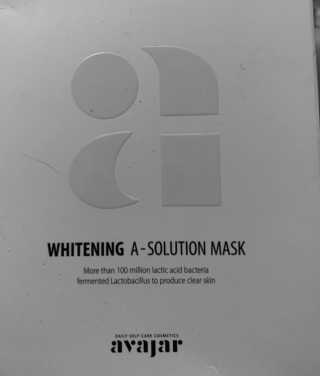 Avajar A-Solution 마스크 — 4.5점을 준 리뷰어가 2020년 10월 올린 사용 사진