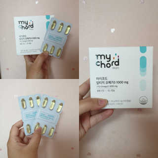 JW중외제약 마이코드 알티지 오메가3 1000 mg — 5점을 준 리뷰어가 2020년 7월 올린 사용 사진