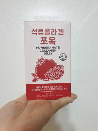 조은약초 석류콜라겐 석류즙 석류쪼옥 젤리 스틱 15포 x 20g — 5점을 준 리뷰어가 2020년 8월 올린 사용 사진