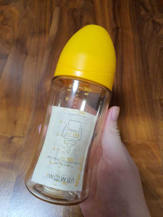 유비맘 PPSU 젖병 노꼭지_260ml_컬러 랜덤 발송 — 5점을 준 리뷰어가 2020년 10월 올린 사용 사진