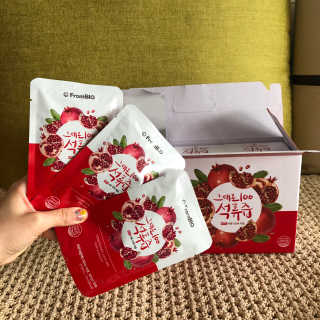 프롬바이오 오직 석류만 [그대로100 석류즙] 하루 1포로 건강하게 — 5점을 준 리뷰어가 2020년 6월 올린 사용 사진