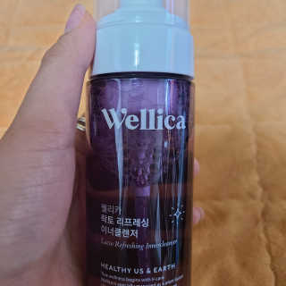 웰리카_V CARE 웰리카 락토 리프레싱 이너클렌저 — 5점을 준 리뷰어가 2020년 12월 올린 사용 사진