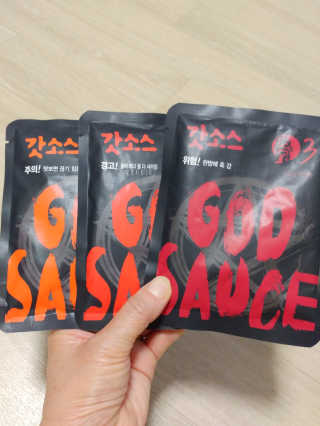 갓소스 만능양념소스 60gx4팩 1,2,3단계샘플러60gx3팩 — 5점을 준 리뷰어가 2020년 6월 올린 사용 사진