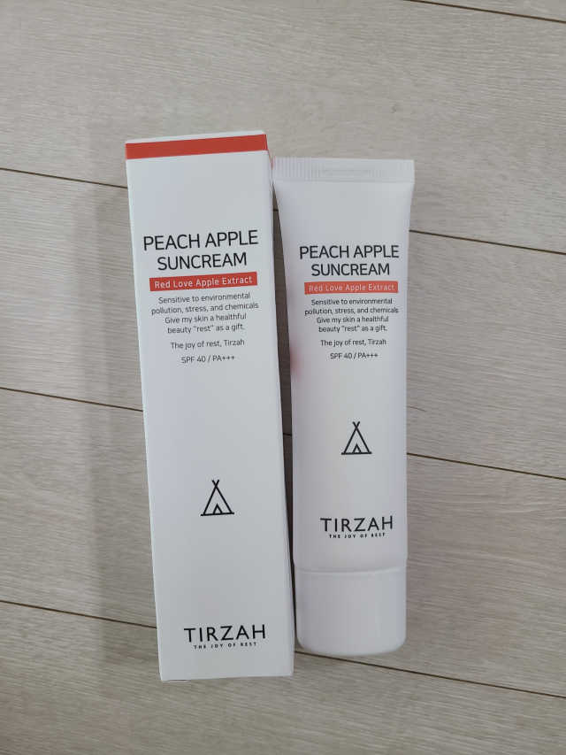 디르사 피치애플 선크림 50ml 리뷰 사진