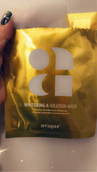 Avajar A-Solution 마스크 — 4.5점을 준 리뷰어가 2020년 12월 올린 사용 사진