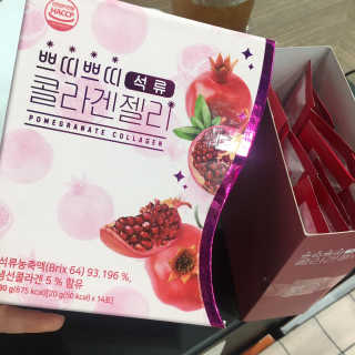 헬스업_쁘띠쁘띠석류콜라겐젤리_20g x 14포 — 5점을 준 리뷰어가 2020년 7월 올린 사용 사진
