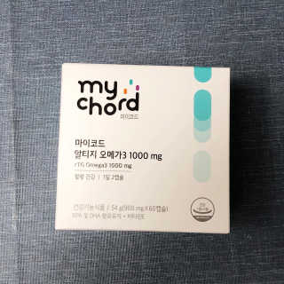 JW중외제약 마이코드 알티지 오메가3 1000 mg — 5점을 준 리뷰어가 2020년 8월 올린 사용 사진