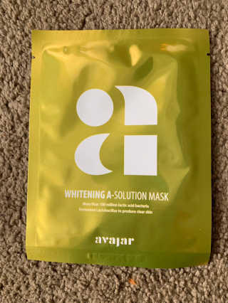 Avajar A-Solution 마스크 — 5점을 준 리뷰어가 2020년 12월 올린 사용 사진