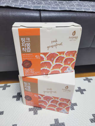 자연에온 핑크 자몽 착즙 100mL 10개입 2BOX — 4점을 준 리뷰어가 2020년 10월 올린 사용 사진