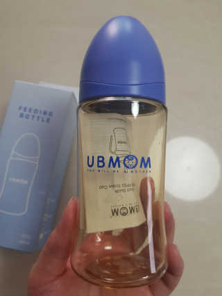 유비맘 PPSU 젖병 노꼭지_260ml_컬러 랜덤 발송 — 5점을 준 리뷰어가 2020년 9월 올린 사용 사진