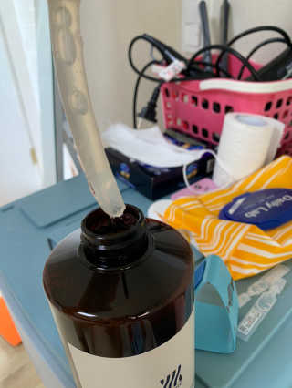 에이처드 유산균 탈모 샴푸 500ml — 4점을 준 리뷰어가 2020년 8월 올린 사용 사진