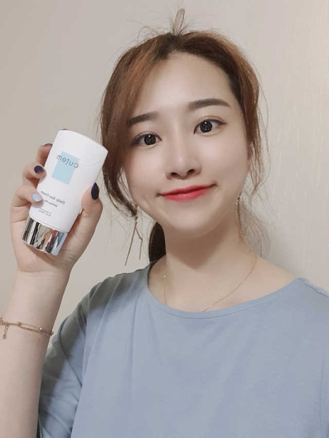 큐템 데일리 썬크림 리뷰 사진