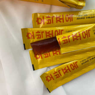 조은약초 국산 늙은 호박즙 호박쪼옥 젤리 20g x 15포 — 4점을 준 리뷰어가 2020년 7월 올린 사용 사진