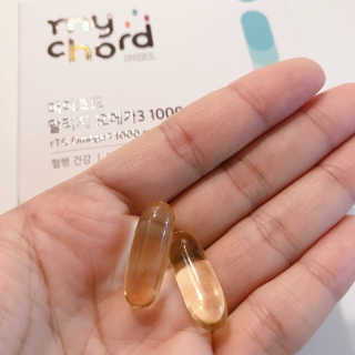 JW중외제약 마이코드 알티지 오메가3 1000 mg — 5점을 준 리뷰어가 2020년 8월 올린 사용 사진
