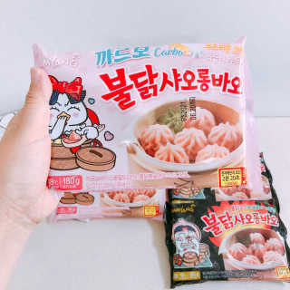 삼양냉동 [삼양] 불닭샤오롱바오+까르보불닭샤오롱바오 2세트구성 — 5점을 준 리뷰어가 2020년 11월 올린 사용 사진