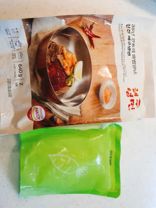 [해주냉면] 신천맛집 매운 비빔냉면 2인분 + 무절임 — 5점을 준 리뷰어가 2020년 5월 올린 사용 사진