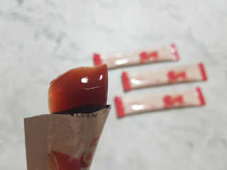 365더건강 에버뷰티 석류콜라겐 젤리 — 5점을 준 리뷰어가 2020년 7월 올린 사용 사진
