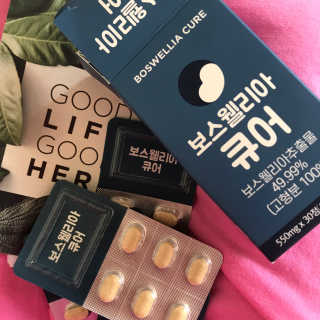 조은약초 보스웰리아 캡슐 큐어 보스웰릭산 30정 — 5점을 준 리뷰어가 2020년 6월 올린 사용 사진