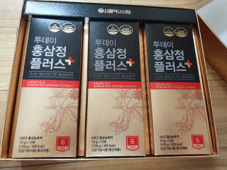 서울약사신협_투데이홍삼정플러스스틱_10g x 30포 — 5점을 준 리뷰어가 2020년 12월 올린 사용 사진