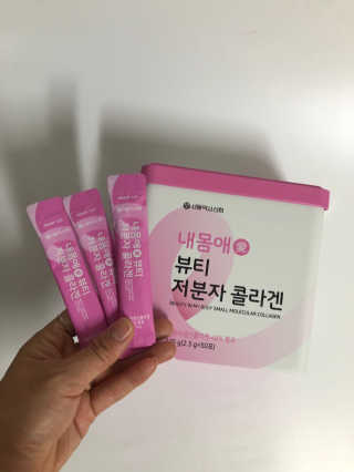 서울약사신협_내몸애뷰티저분자콜라겐_2.5g 50포 — 5점을 준 리뷰어가 2020년 5월 올린 사용 사진