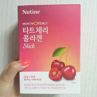 뉴틴 타트체리 콜라겐 스틱 20g X 30포 — 4점을 준 리뷰어가 2020년 8월 올린 사용 사진