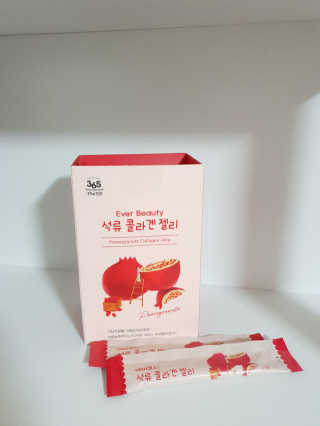 365더건강 에버뷰티 석류콜라겐 젤리 — 5점을 준 리뷰어가 2020년 5월 올린 사용 사진