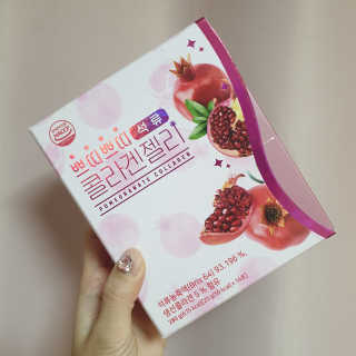 헬스업_쁘띠쁘띠석류콜라겐젤리_20g x 14포 — 4점을 준 리뷰어가 2020년 7월 올린 사용 사진